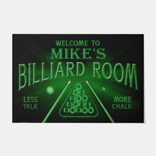 Personalised Welcome To Billiard Room Doormat