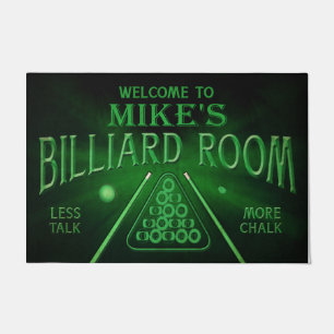 Personalised Welcome To Billiard Room Mat