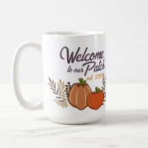 Personalised Welcome to our Autumn Pumpkin Patch