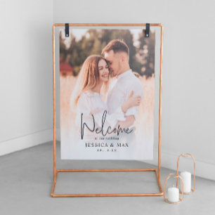 Personalised Welcome to Our Wedding Sign Acrylic