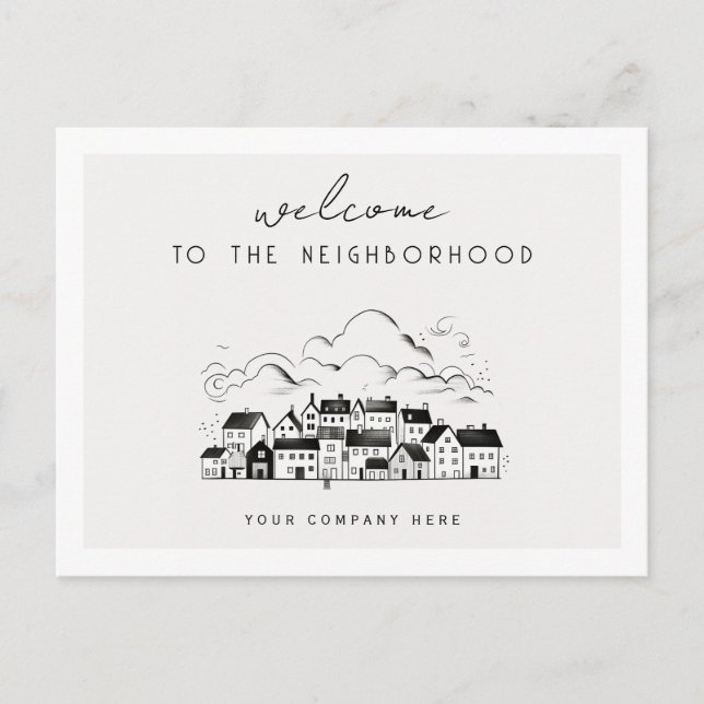 Personalised Welcome to the Neighbourhood Realty Postcard (Front)