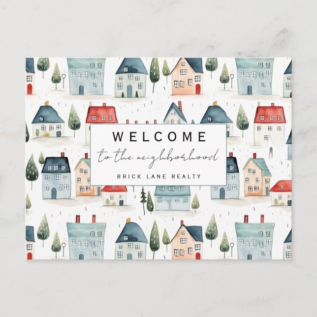 Personalised Welcome to the Neighbourhood Realty Postcard (Front)