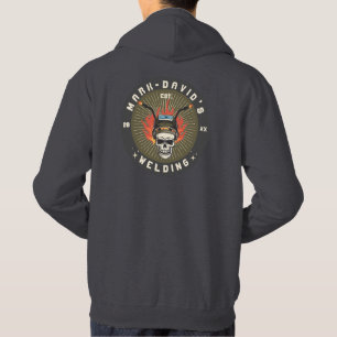 Personalised Welder Metal Worker Welding Workshop Hoodie