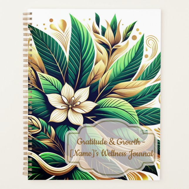 Personalised Wellness Journal - 'Gratitude Planner (Front)