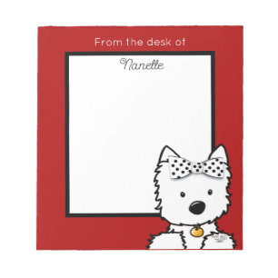 Personalised Westie Girl Notepad