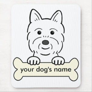 Personalised Westie Mouse Mat