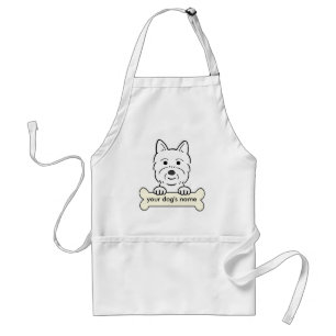 Personalised Westie Standard Apron