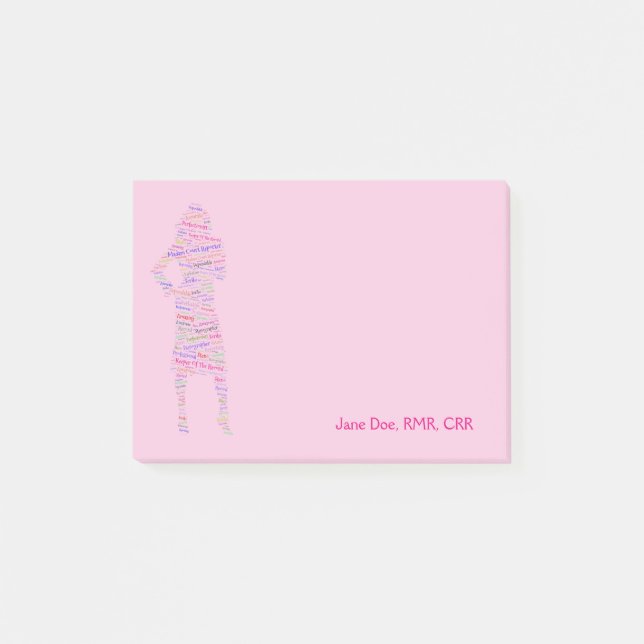 Personalised What a Court Reporter Is Sticky Notes (Front)
