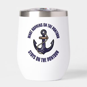 Personalised What Happens on the Pontoon Funny