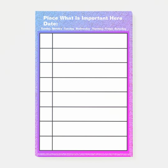 Personalised What You Need To Do List Post-it Notes