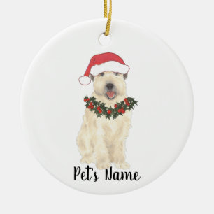 Personalised Wheaten Terrier Ceramic Tree Decoration