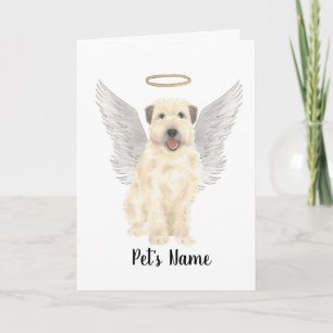 Personalised Wheaten Terrier Sympathy Memorial Card
