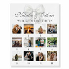 Personalised Where Were They Bridal Shower Game