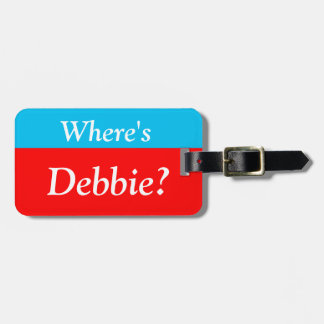 Personalised Where's (your name)? Luggage Tag