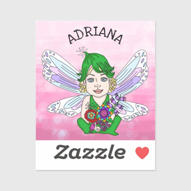 Personalised Whimsical Fairy Name    (Sheet)