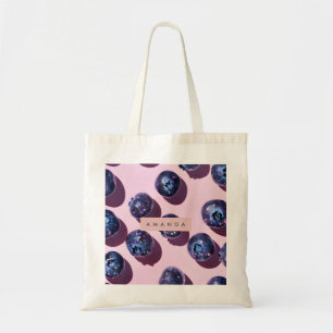 Personalised Whimsical Galaxy Blueberry Tote Bag