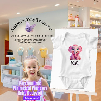 Personalised Whimsical Wonders Baby Bodysuit