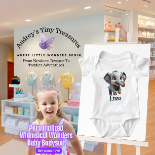 Personalised Whimsical Wonders Baby Bodysuit