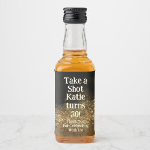 Personalised Whiskey Bottle Label – Birthday Party