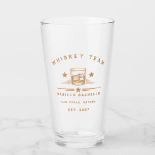 Personalised Whiskey Themed Weekend Bachelor Party Glass