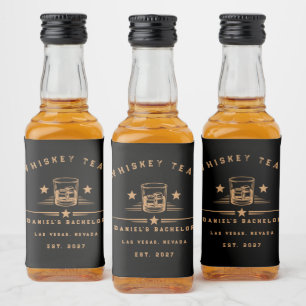 Personalised Whiskey Themed Weekend Bachelor Party Liquor Bottle Label