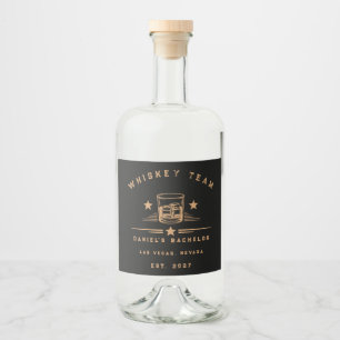 Personalised Whiskey Themed Weekend Bachelor Party Liquor Bottle Label