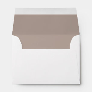 Personalised White Beige Name & Address Envelope