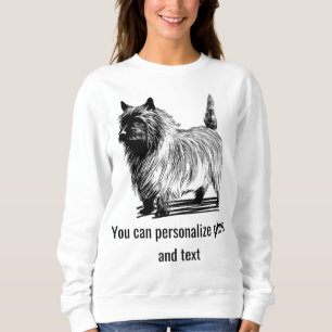 Personalised White Black Cat Mum Family Pet Photo Sweatshirt