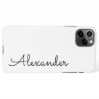 Personalised White Black Handwritten Name BUDGET