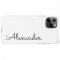 Personalised White Black Handwritten Name BUDGET