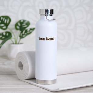 Personalised White Colour Featuring Custom Modern Water Bottle