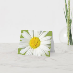 Personalised White Daisy Blank Stationary Card