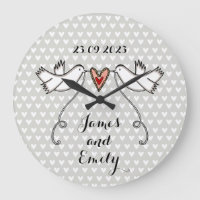 Personalised White Doves Wedding Gift Acrylic Larg