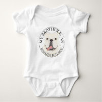 Personalised White English Bulldog Dog