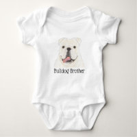 Personalised White English Bulldog Dog