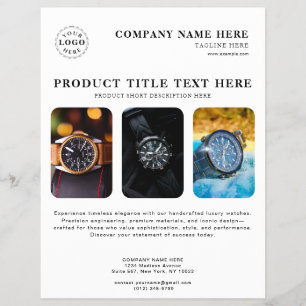 Personalised White Flyer for Product Promotions