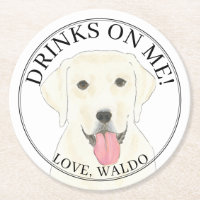 Personalised White Labrador Wedding