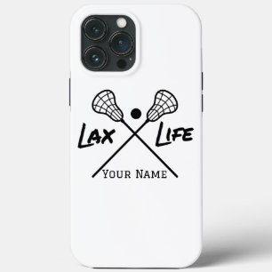 Personalised White LAX (Lacrosse) Life iPhone Case