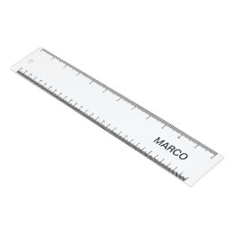 Personalised White Ruler with Name