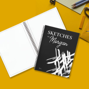 Personalised White strokes Sketches by artist  Notebook