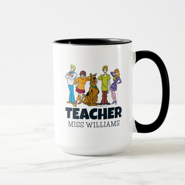 Personalised | Whole Gang 14 Mystery Inc Teacher Mug (Right)