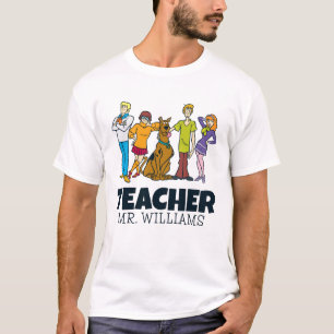 Personalised Whole Gang 14 Mystery Inc Teacher T-Shirt