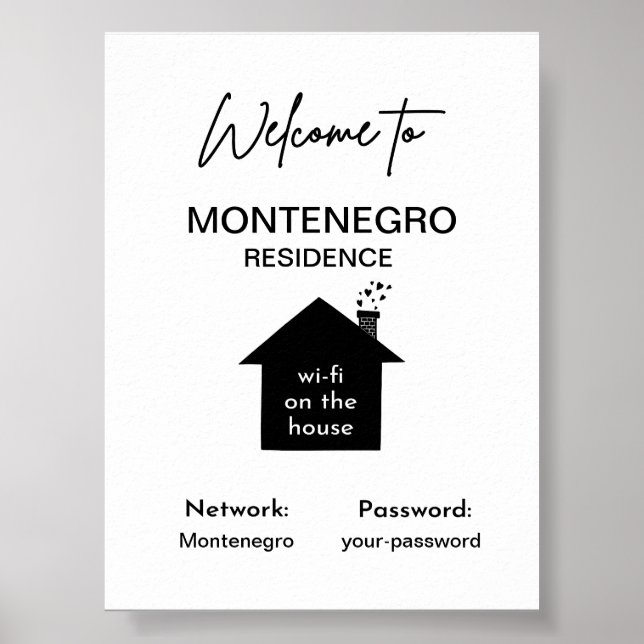 Personalised wi-fi sign (Front)