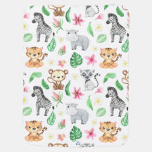 Personalised wield  Animals Girl Receiving Blanket