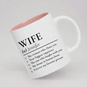 Personalised Wife Definition Mug Newlyweds Gift