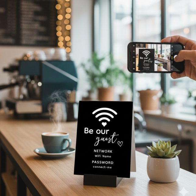 Personalised Wifi Home Decor New Home Gift Guest Pedestal Sign (Creator Uploaded)