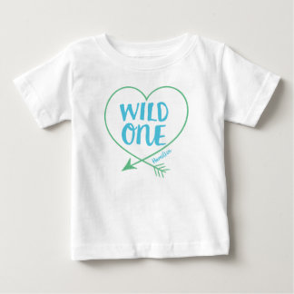 Personalised Wild One Boys First Birthday Baby T-Shirt