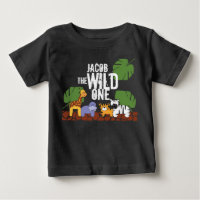 Personalised WILD ONE Green Safari 1st Birthday