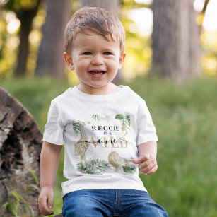 Personalised 'Wild One' Jungle/Safari Baby T-Shirt