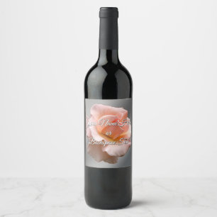 Personalised Wild Rose Bottle Labels
